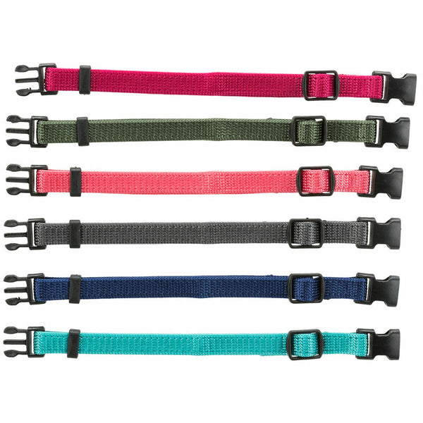 Hundehalsband Trixie grün Graphit Pink Koralle Indigo Azul Océano S/M 17-25 cm (6 Stück)