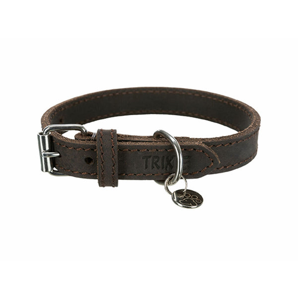 Hundehalsband Trixie Rustic Dunkelbraun XS/S 27-34 cm