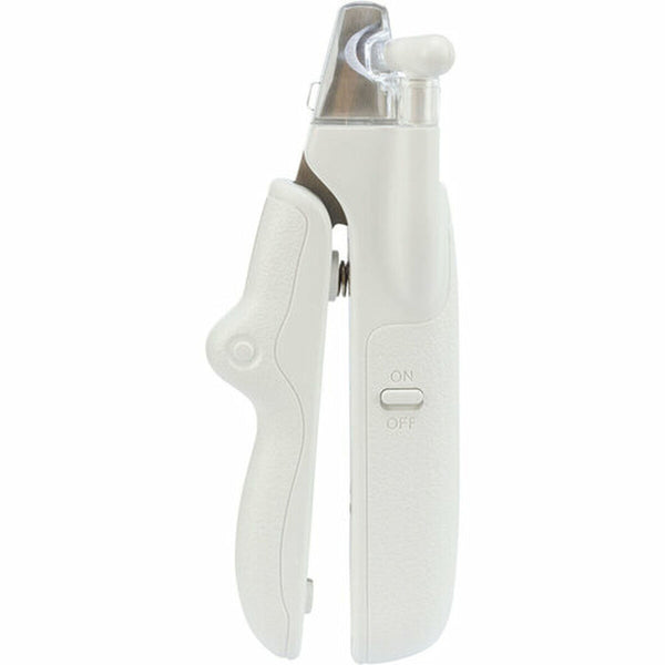 LED-Nagelknipser für Haustiere Trixie Edelstahl Kunststoff 15 cm Weiß