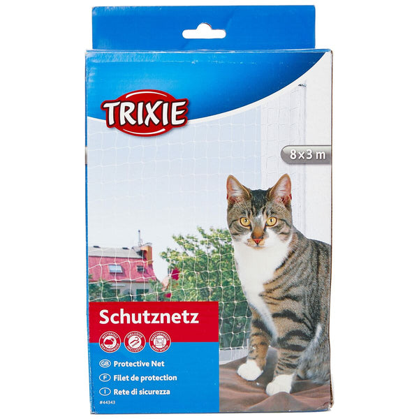 Sicherheitsnetz Trixie 44343 Katze Durchsichtig Nylon 8 x 3 m