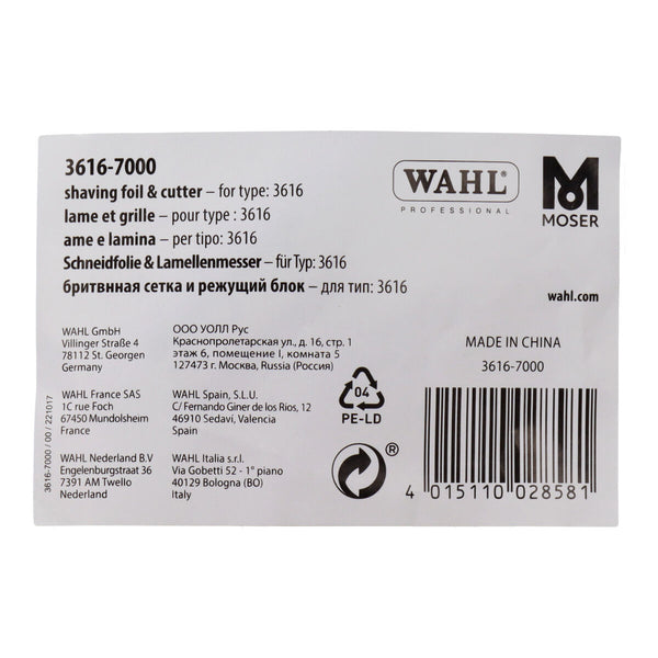 Ersatzklinge für Rasierer Wahl Super Close 3616-7000