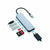Hub USB Conceptronic 6 in 1 Grau Aluminium