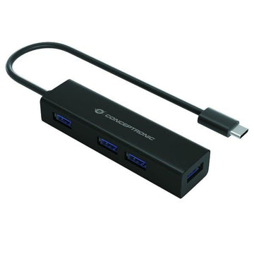 4-Port USB Hub Conceptronic 110516207101 Dunkelblau