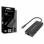 Hub USB Conceptronic DONN14G Schwarz Grau 100 W