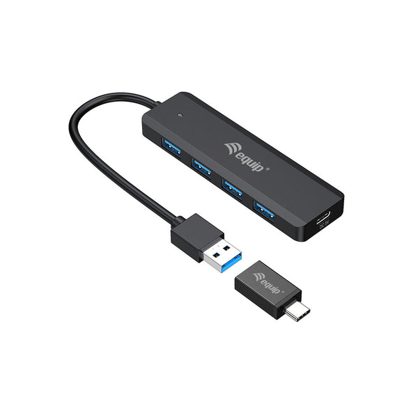 Hub USB Equip 128959 Schwarz