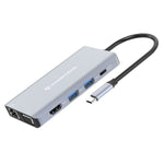 Hub USB Conceptronic 110519307101 Grau Bunt 100 W