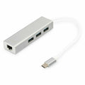 Hub USB Digitus DA-70255 Grau Weiß/Grau Silberfarben