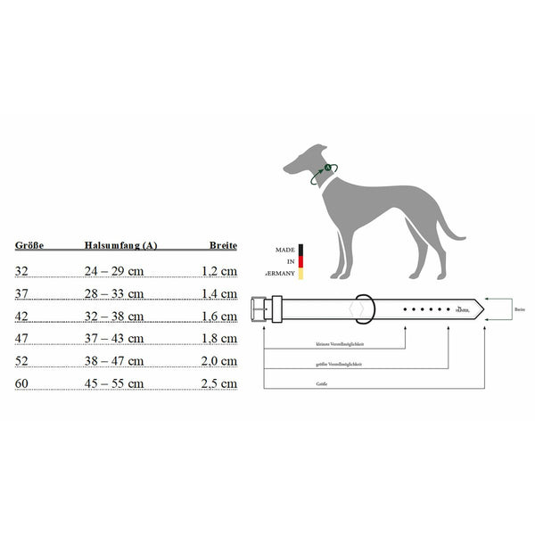 Hundehalsband Hunter Aalborg Braun XS/S 28-33 cm