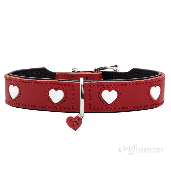Hundehalsband Hunter Love Rot XS 24-28 cm