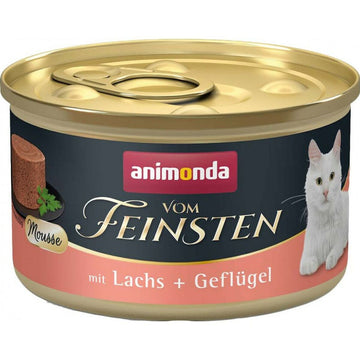 Katzenfutter Animonda Vom Feinsten Mousse Salmon y Aves Lachsfarben Fisch Vögel 85 g