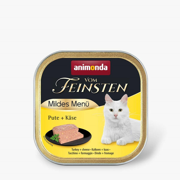 Katzenfutter Animonda Vom Feinsten Adult Mildes Menu Turkey with cheese 100 g