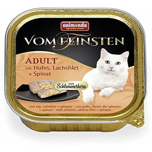 Katzenfutter Animonda Vom Feinsten 83261 Huhn Lachsfarben Fisch Spinat 100 g