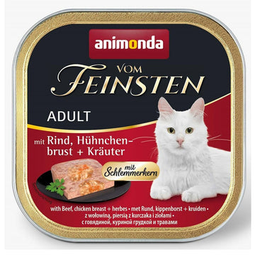 Katzenfutter Animonda Vom Feinsten Huhn Rindfleisch 100 g 100 L