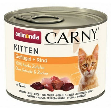 Katzenfutter Animonda Carny Kitten Rindfleisch Vögel 200 g