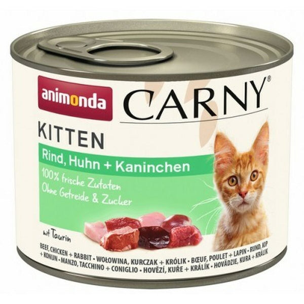 Katzenfutter Animonda Carny Kitten Huhn Rindfleisch Hase 200 g