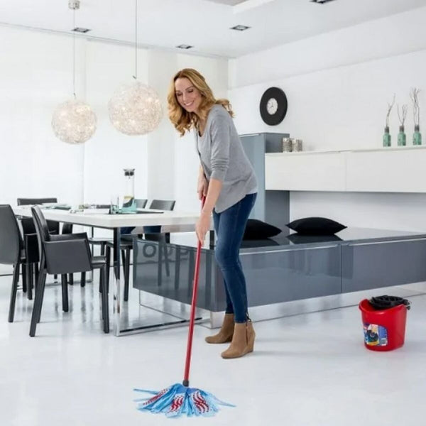 Schrubber Vileda 3Action Velour XL Blau Rot