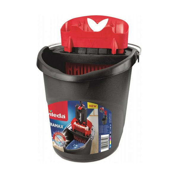 Wischmopp mit Doppeleimer Vileda Ultramax Mop Set Schwarz Rot Mikrofasern