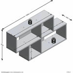 Regale FMD Anthrazit 100 x 53 x 19,5 cm