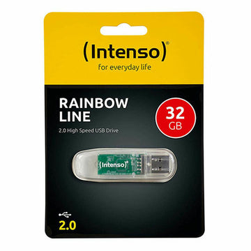 USB Pendrive INTENSO Rainbow Line 32 GB Schwarz Durchsichtig