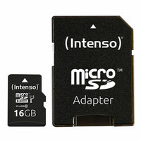Mikro SD Speicherkarte mit Adapter INTENSO 16GB microSDHC 16 GB