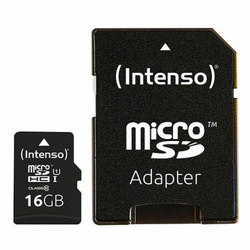 Mikro SD Speicherkarte mit Adapter INTENSO 16GB microSDHC 16 GB