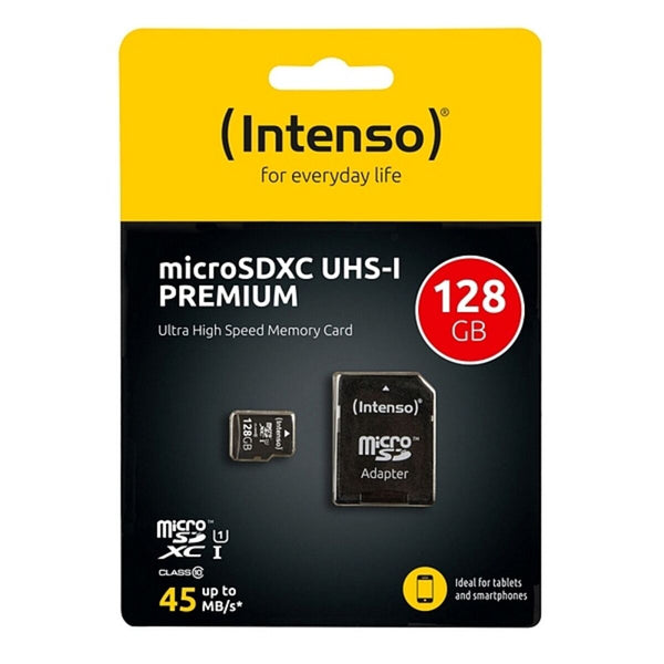Mikro SD Speicherkarte mit Adapter INTENSO 34234 UHS-I XC Premium