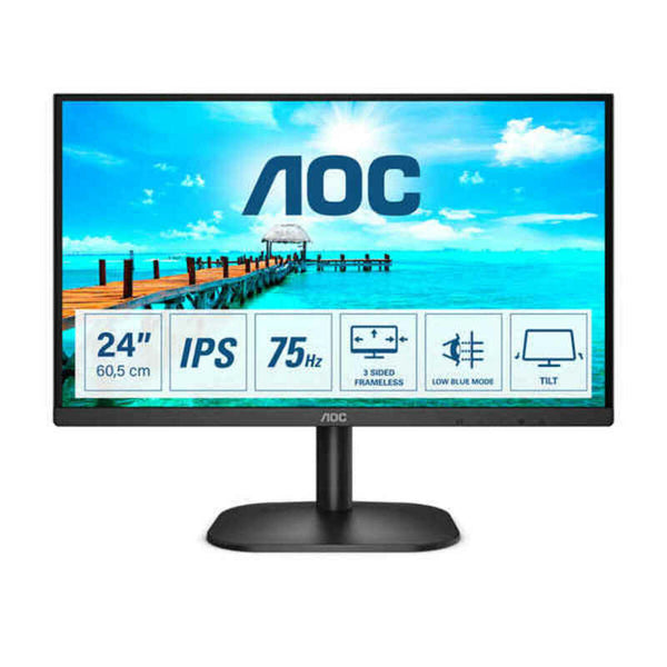 Monitor AOC 24B2XDA 23,8" LED IPS LCD Flicker free 75 Hz 120 Hz 50-60  Hz