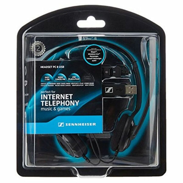 Kopfhörer mit Mikrofon Epos PC8 Schwarz