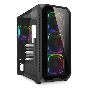 ATX Semi-Tower Gehäuse Sharkoon AK5G RGB Schwarz