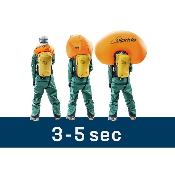 Bergrucksack Deuter Alproof Lite 22 Gelb Grau Orange 22 L