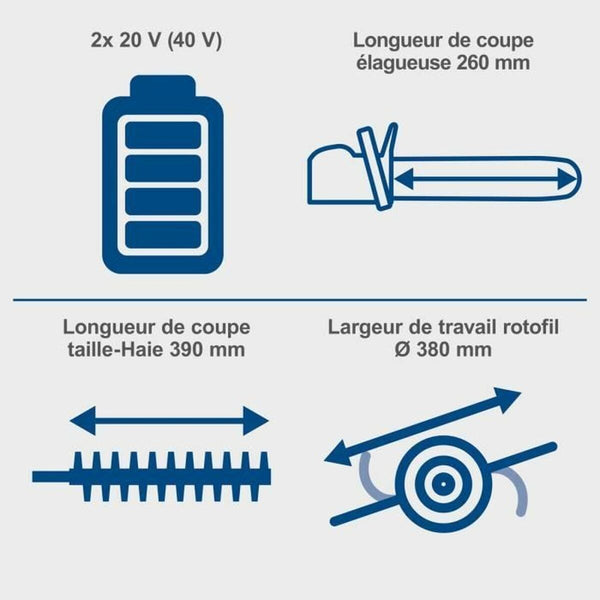Multifunktions-Bürstenschneider Scheppach BC-MFH400-X