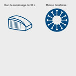 Rasenmäher Scheppach BC-MP320-X 20 V 32 cm 20-70 mm 32 L