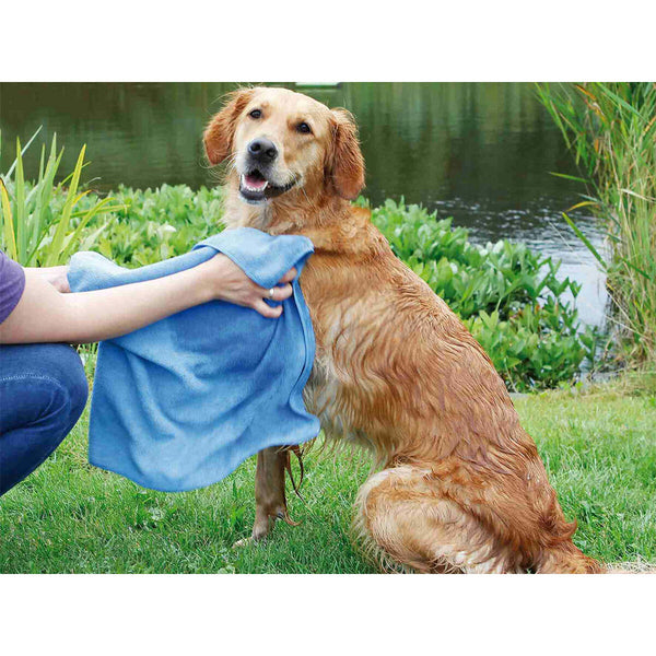 Mikrofaser-Handtuch Trixie Blau 50 × 60 cm