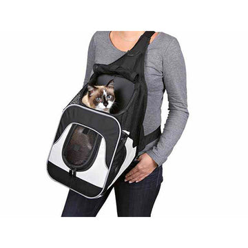 Rucksack für Haustiere Trixie Savina Schwarz Grau 30 × 33 × 26 CM