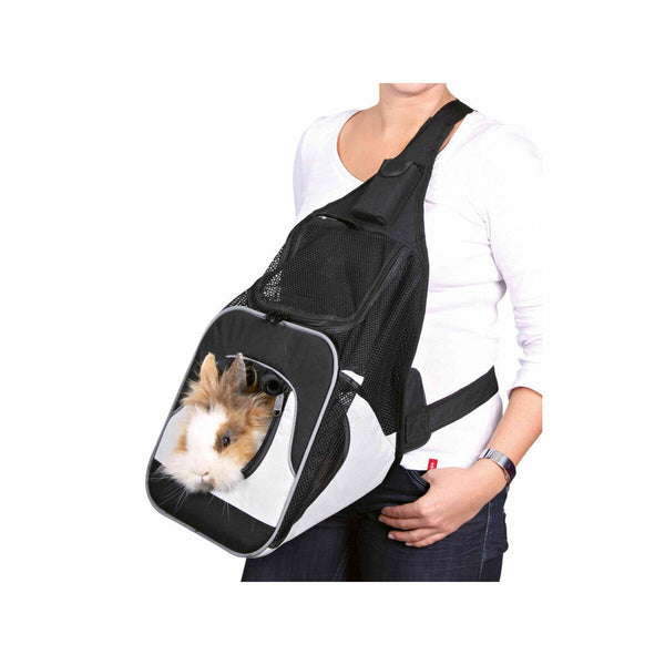 Rucksack für Haustiere Trixie Savina Schwarz Grau 30 × 33 × 26 CM