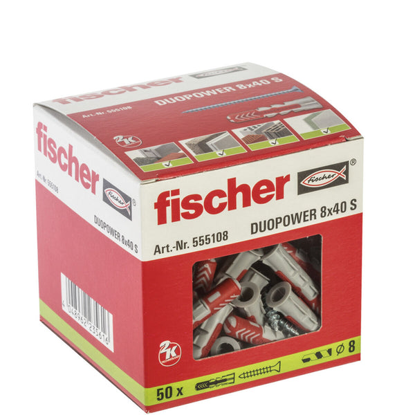 Dübel und Schrauben Fischer 555108 (50 Stück)