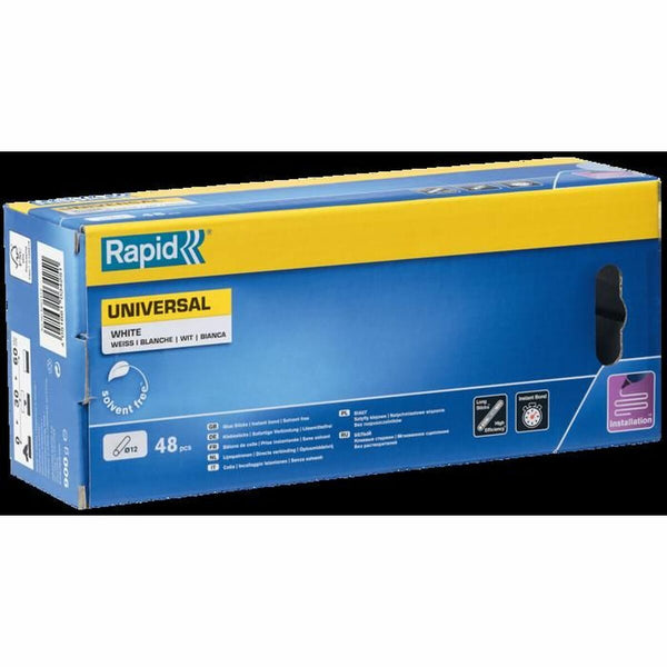 Schmelzklebebalken Rapid Rapid Weiß Ø 12 mm 48 Stücke
