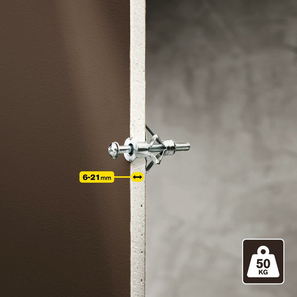 Dübel und Schrauben Rapid 13 x 52 mm M6 x 63 mm Metall Erweiterung 10 Stück