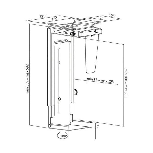 Halterung LogiLink Turm