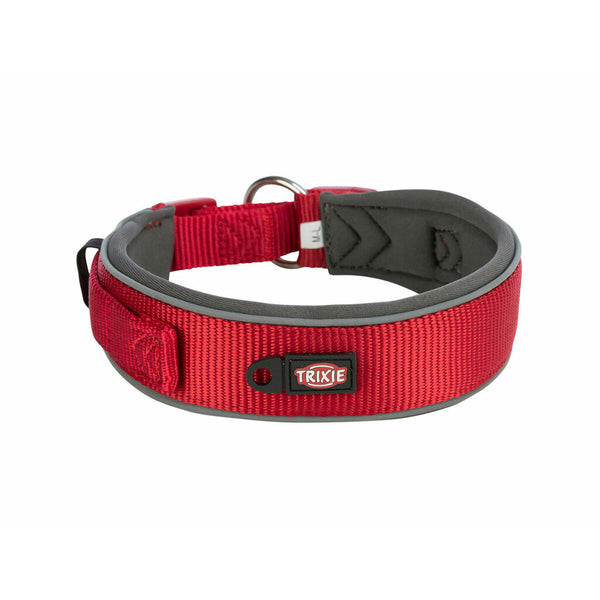 Hundehalsband Trixie Premium Rot Graphit M/L 40-48 cm