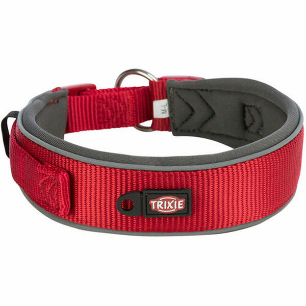 Hundehalsband Trixie Premium Rot Graphit L/XL 53-62 cm