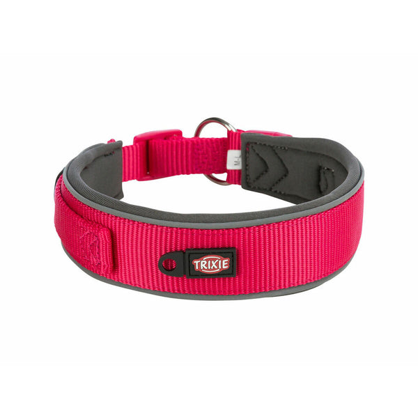 Hundehalsband Trixie Premium Graphit Pink S/M 33-42 cm