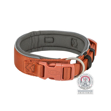 Hundehalsband Trixie Premium Orange Graphit S/M 33-42 cm