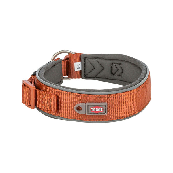 Hundehalsband Trixie Premium Orange Graphit S/M 33-42 cm