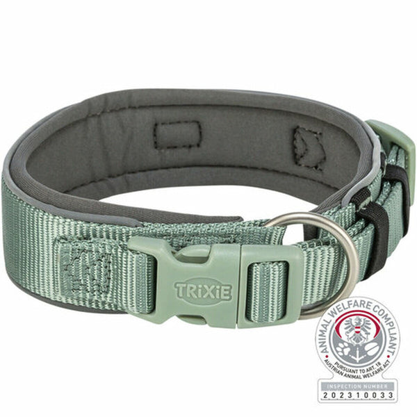 Hundehalsband Trixie Premium grün Graphit M/L 40-48 cm