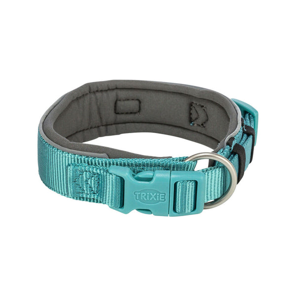 Hundehalsband Trixie Premium Graphit Hellblau S/M 33-42 cm