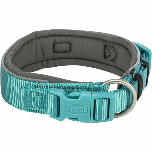 Hundehalsband Trixie Premium Graphit Hellblau S/M 33-42 cm