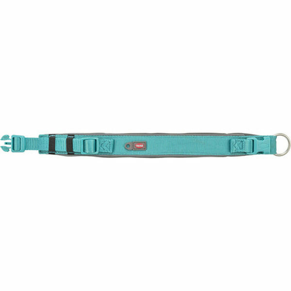 Hundehalsband Trixie Premium Graphit Hellblau S/M 33-42 cm