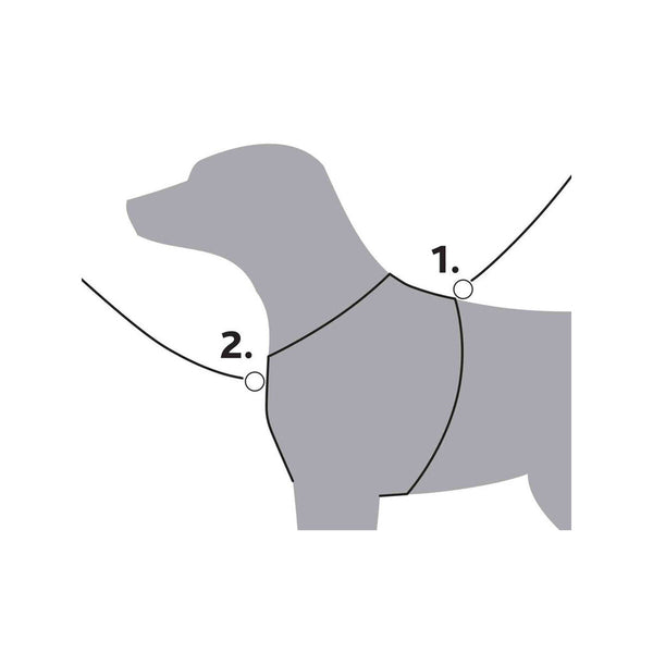 Hundegeschirr Trixie Premium Trekking Graphit Sand S/M