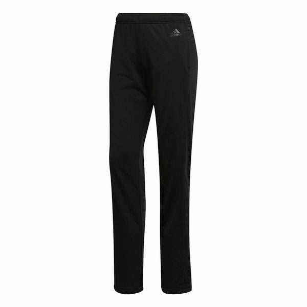 Damen-Trainingsanzug Adidas Three Stripes Schwarz